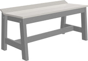 Cafe Dining Bench 41 Dove Gray Slate