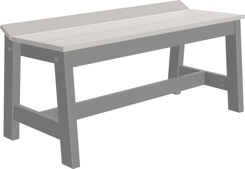 Cafe Dining Bench 41 Dove Gray Slate