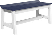 Cafe Dining Bench 41 Patriot Blue White