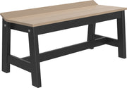 Cafe Dining Bench 41 Weatherwood Black