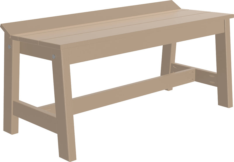 Cafe Dining Bench 41 Weatherwood