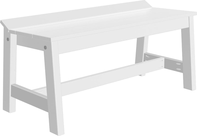 Cafe Dining Bench 41 White