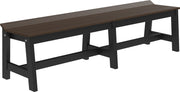 Cafe Dining Bench 72 Brazilian Walnut Black