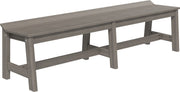 Cafe Dining Bench 72 Coastal Gray