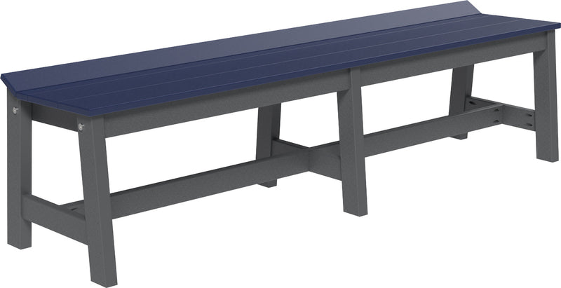 Cafe Dining Bench 72 Patriot Blue Slate