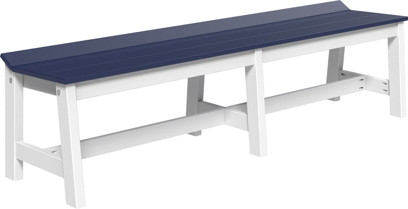 Cafe Dining Bench 72 Patriot Blue White