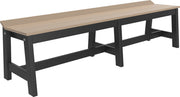 Cafe Dining Bench 72 Weatherwood Black