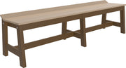Cafe Dining Bench 72 Weatherwood Chestnut Brown