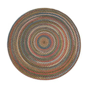 Country Jewel Bronze braided indoor rug by Rhody Rug — round