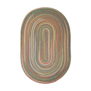 Country Jewel Champagne braided indoor rug by Rhody Rug — oval runner