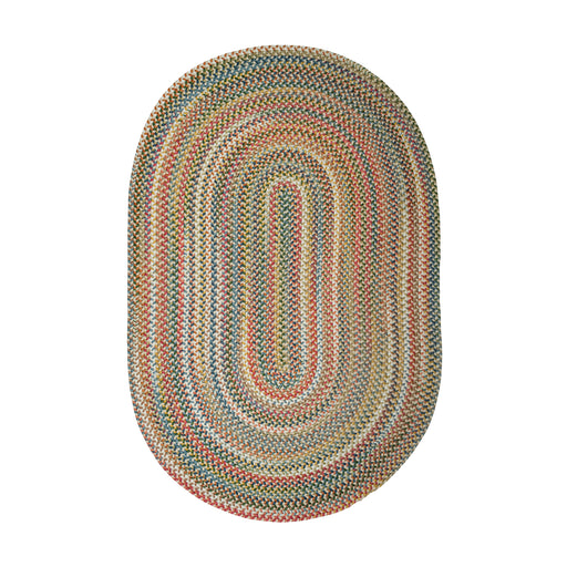 Country Jewel Champagne braided indoor rug by Rhody Rug — oval runner