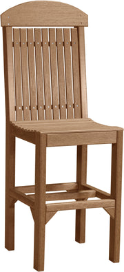Classic Side Chair Bar Height Antique Mahogany