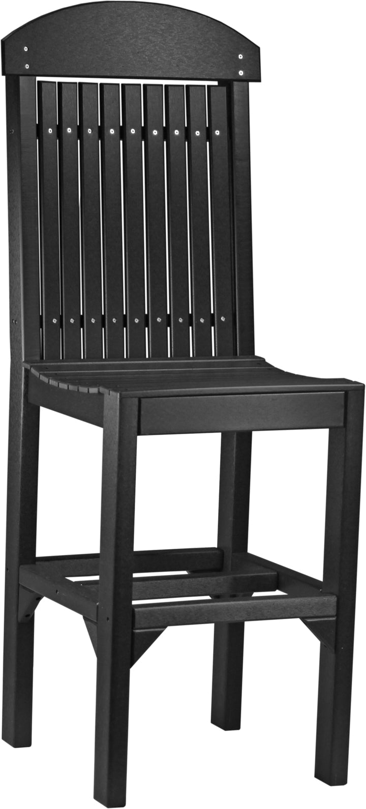 Classic Side Chair Bar Height Black