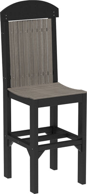 Classic Side Chair Bar Height Coastal Gray Black