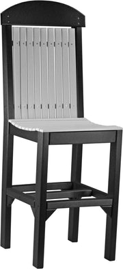 Classic Side Chair Bar Height Dove Gray Black