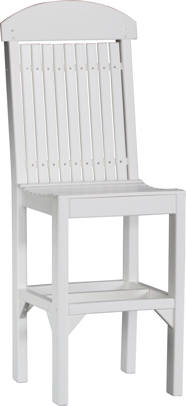 Classic Side Chair Bar Height White