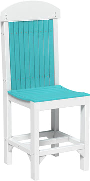 Classic Side Chair Counter Height Aruba Blue White