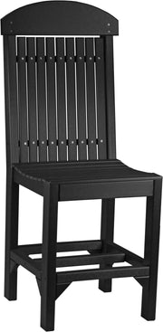 Classic Side Chair Counter Height Black