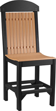 Classic Side Chair Counter Height Cedar Black