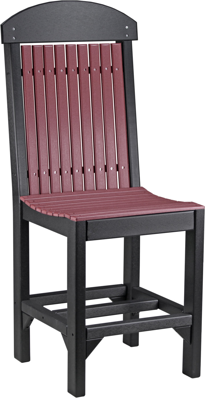 Classic Side Chair Counter Height Cherrywood Black