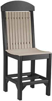 Classic Side Chair Counter Height Weatherwood Black