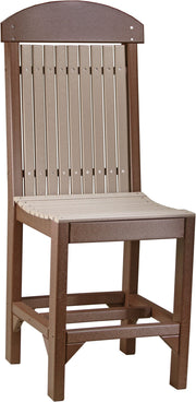 Classic Side Chair Counter Height Weatherwood Chestnut Brown