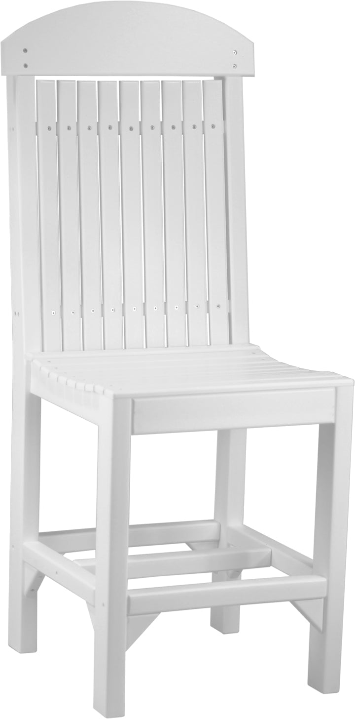 Classic Side Chair Counter Height White