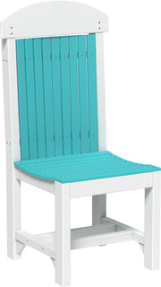 Classic Side Chair Dining Height Aruba Blue White