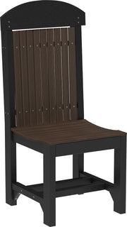 Classic Side Chair Dining Height Brazilian Walnut Black