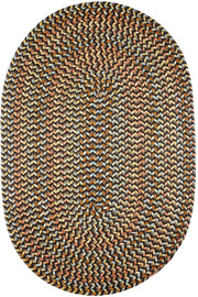 Cypress Brown Velvet braided indoor rug by Rhody Rug — oval