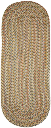 Cypress Earth Beige braided indoor rug by Rhody Rug — oval runner