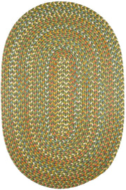 Cypress Olive braided indoor rug by Rhody Rug — oval