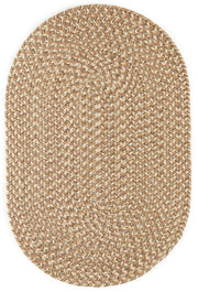 Camden Natural braided indoor/outdoor rug by Rhody Rug — oval