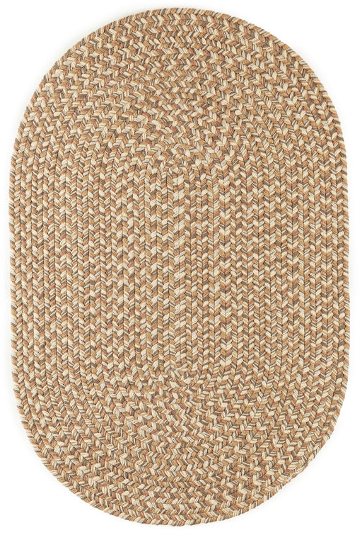 Camden Natural braided indoor/outdoor rug by Rhody Rug — oval