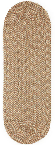 Camden Natural braided indoor/outdoor rug by Rhody Rug — oval runner
