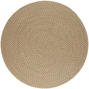 Camden Basil braided indoor/outdoor rug by Rhody Rug — round