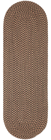 Camden Shadow braided indoor/outdoor rug by Rhody Rug — oval runner