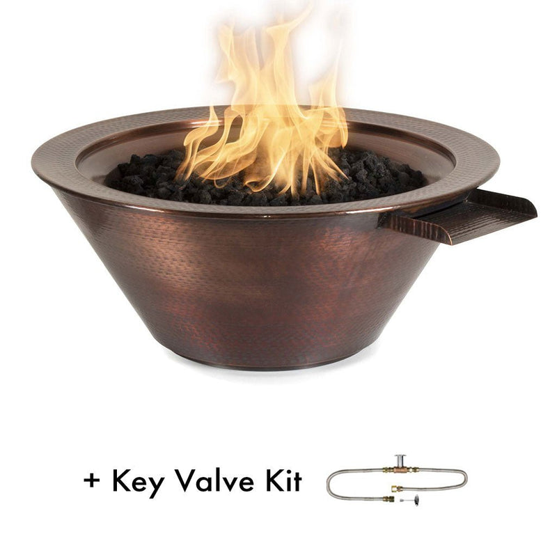 The Outdoor Plus Cazo Hammered Copper Fire & Water Bowl