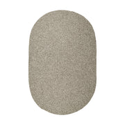 Elegance Warm Gray braided indoor/outdoor rug by Rhody Rug — oval runner