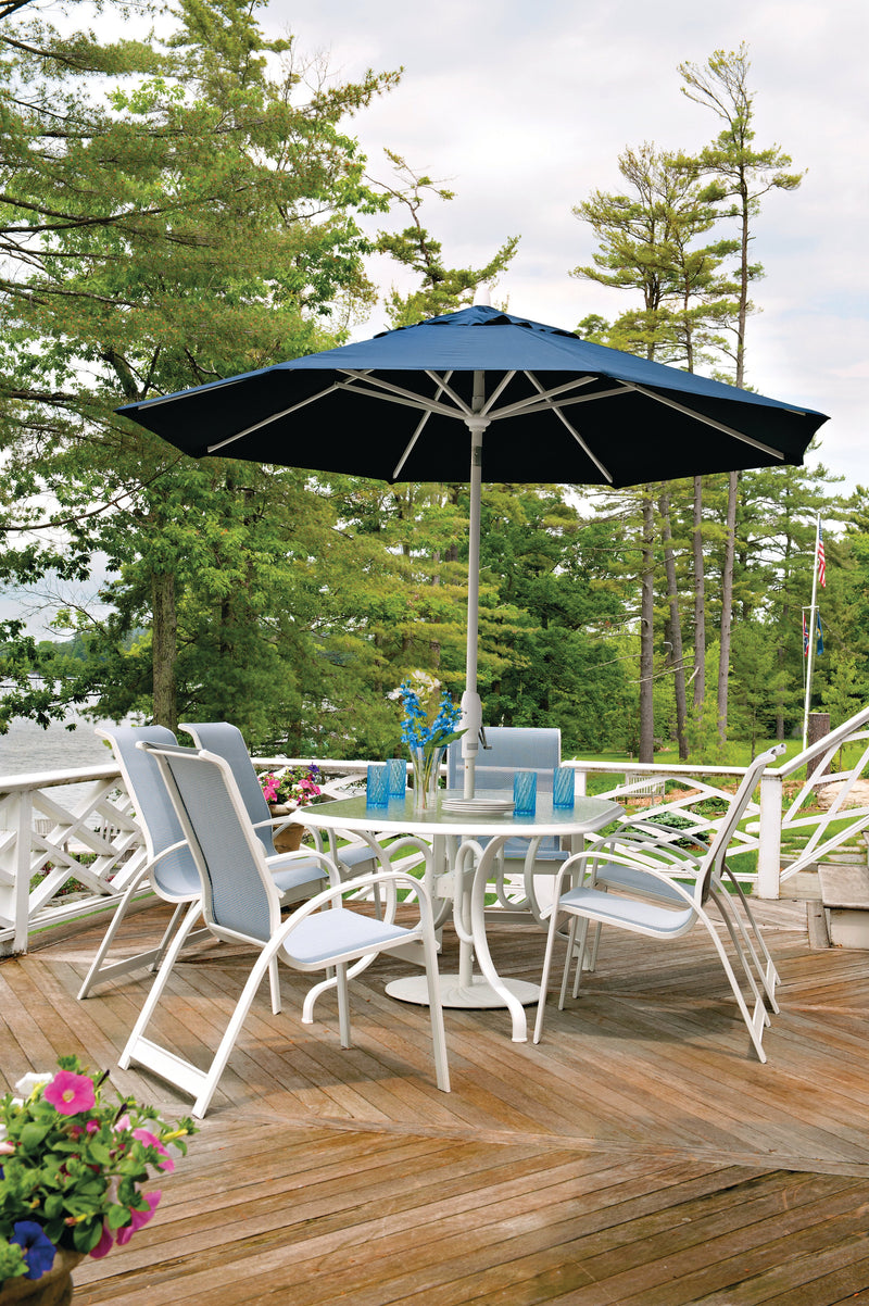 Commercial Market Umbrella-7 1/2' Powdercoated Aluminum Commercial Market Umbrella-1.5" Pole-8 Ribs