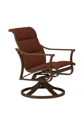Corsica Padded Sling High Back Swivel Rocker