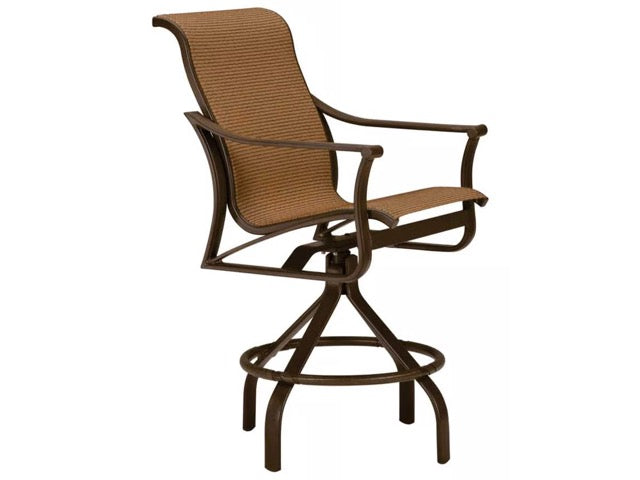 Tropitone Corsica Sling Swivel Bar Stool