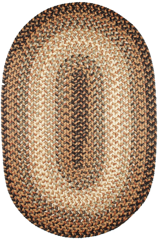 Easy Living Taupetone braided indoor/outdoor rug by Rhody Rug — oval