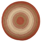 Easy Living Warm Earth braided indoor/outdoor rug by Rhody Rug — round