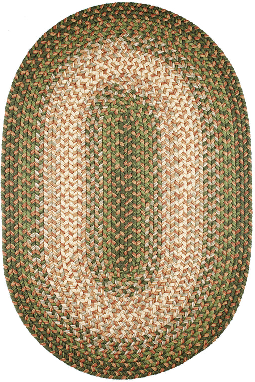 Easy Living Herb Garden braided indoor/outdoor rug by Rhody Rug — oval