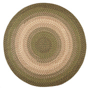 Easy Living Herb Garden braided indoor/outdoor rug by Rhody Rug — round