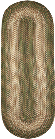Easy Living Herb Garden braided indoor/outdoor rug by Rhody Rug — oval runner