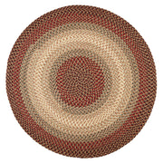 Easy Living Spanish Red braided indoor/outdoor rug by Rhody Rug — round