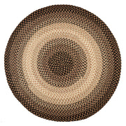 Easy Living Charcoal braided indoor/outdoor rug by Rhody Rug — round
