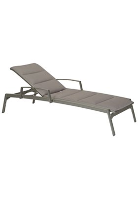 Elance Padded Chaise Lounge with Arms